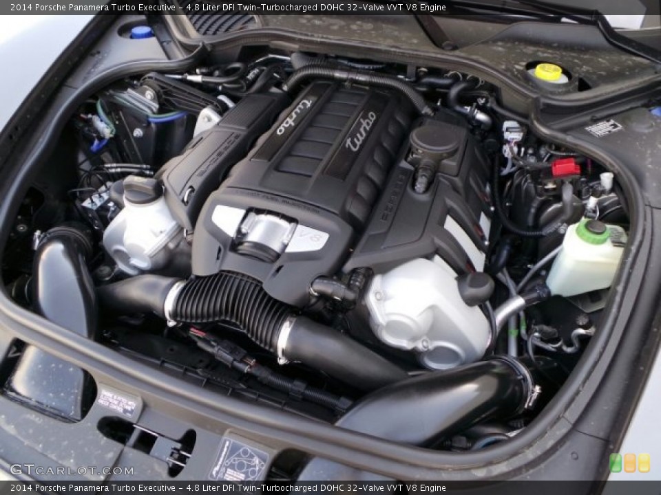 4.8 Liter DFI Twin-Turbocharged DOHC 32-Valve VVT V8 Engine for the 2014 Porsche Panamera #91615239