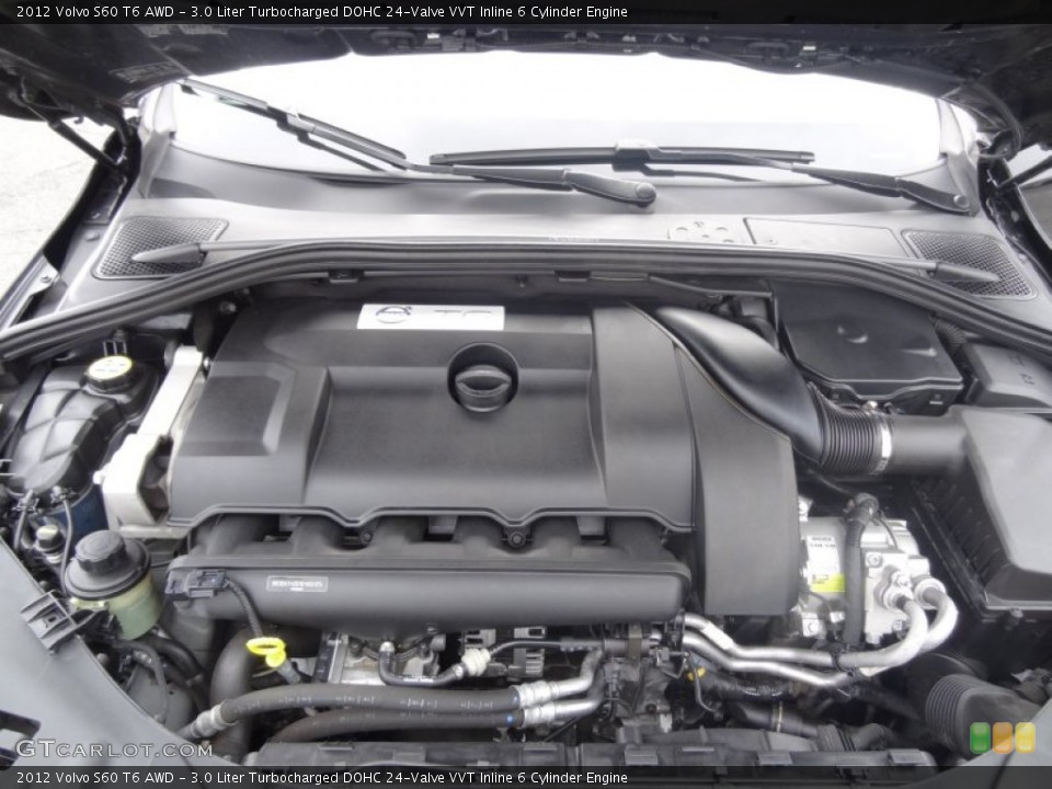 3.0 Liter Turbocharged DOHC 24-Valve VVT Inline 6 Cylinder Engine for the 2012 Volvo S60 #91634652