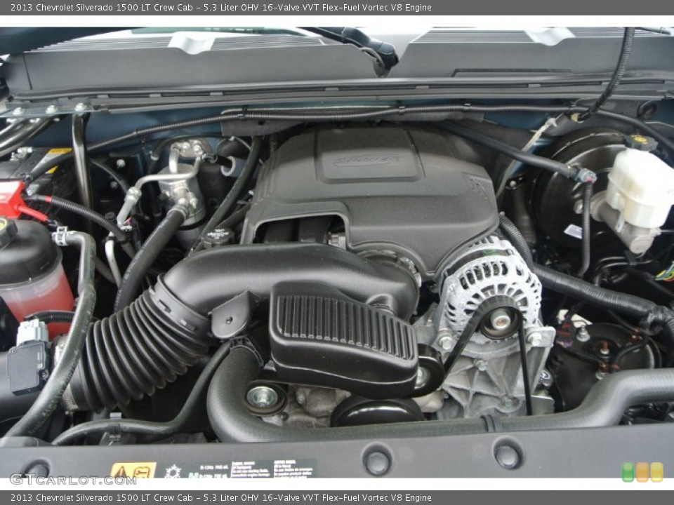 5.3 Liter OHV 16-Valve VVT Flex-Fuel Vortec V8 Engine for the 2013 Chevrolet Silverado 1500 #91638327