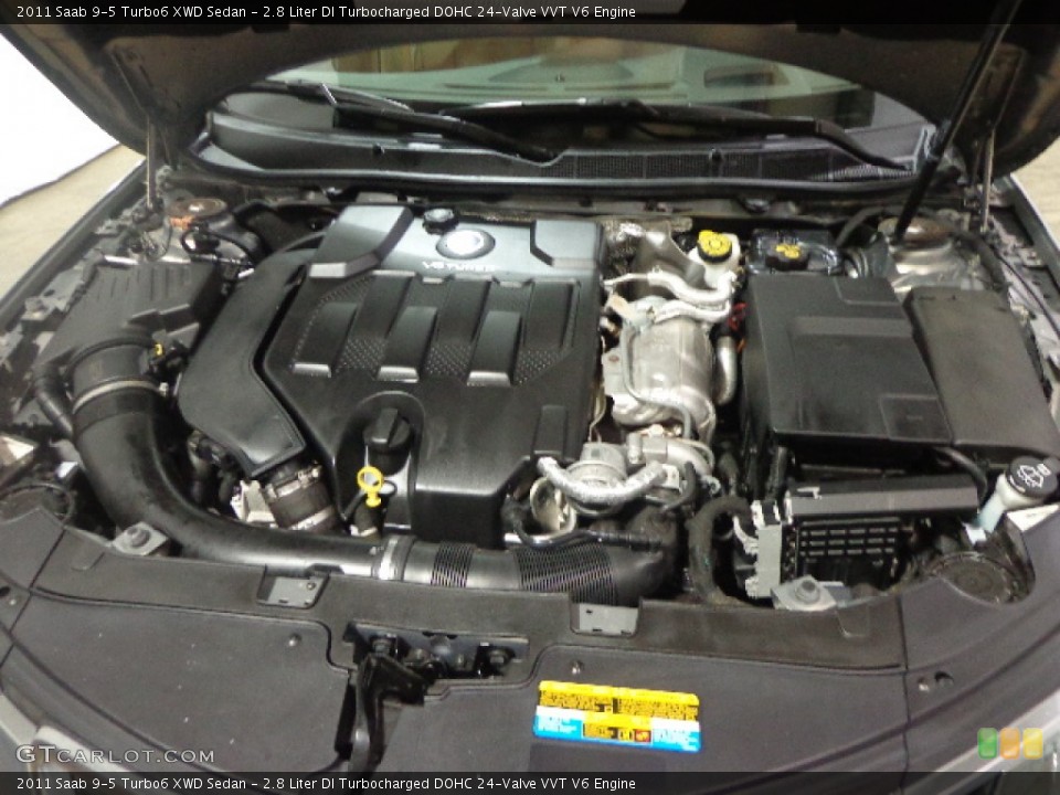 2.8 Liter DI Turbocharged DOHC 24-Valve VVT V6 Engine for the 2011 Saab 9-5 #91666013