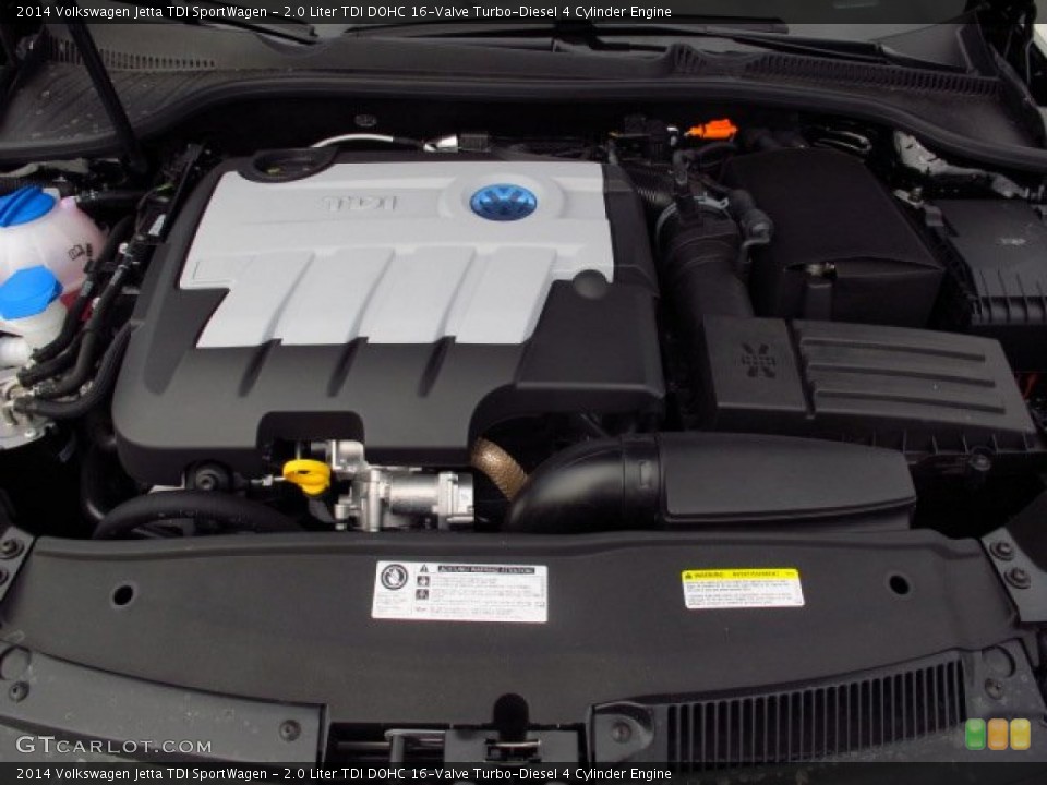 2.0 Liter TDI DOHC 16-Valve Turbo-Diesel 4 Cylinder Engine for the 2014 Volkswagen Jetta #91680212
