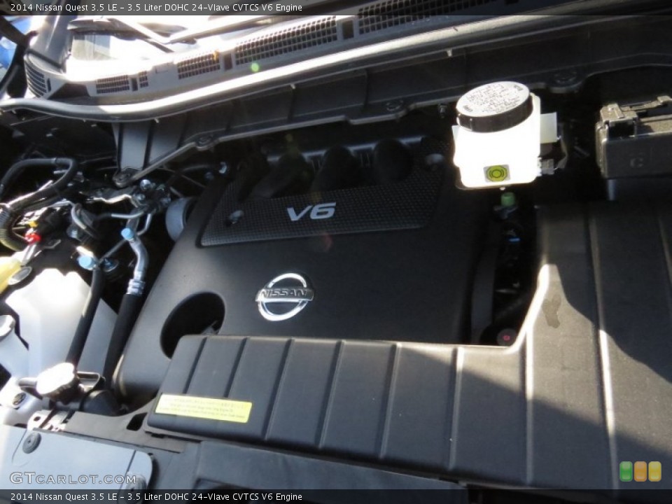 3.5 Liter DOHC 24-Vlave CVTCS V6 2014 Nissan Quest Engine