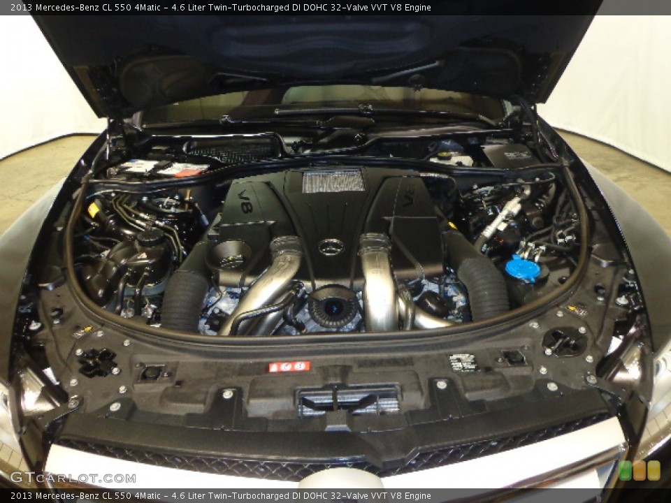 4.6 Liter Twin-Turbocharged DI DOHC 32-Valve VVT V8 2013 Mercedes-Benz CL Engine
