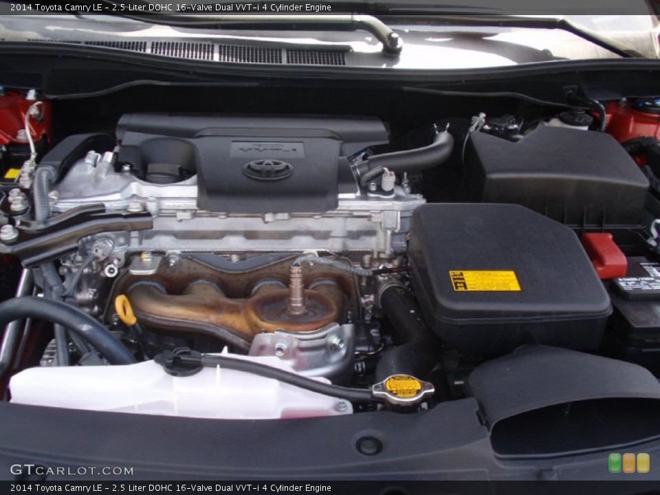 2.5 Liter DOHC 16-Valve Dual VVT-i 4 Cylinder 2014 Toyota Camry Engine