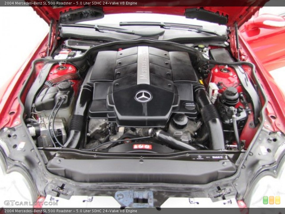 5.0 Liter SOHC 24-Valve V8 2004 Mercedes-Benz SL Engine