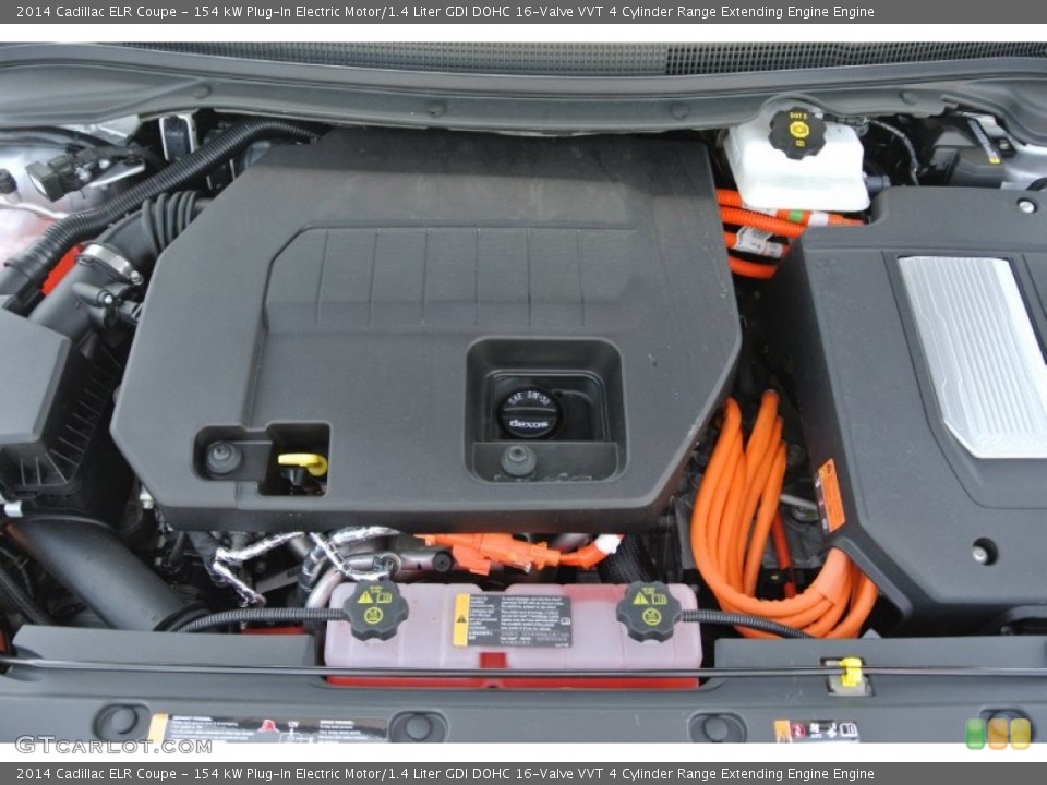 154 kW Plug-In Electric Motor/1.4 Liter GDI DOHC 16-Valve VVT 4 Cylinder Range Extending Engine Engine for the 2014 Cadillac ELR #91728067