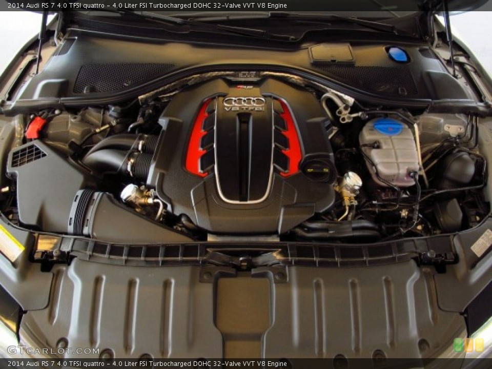 4.0 Liter FSI Turbocharged DOHC 32-Valve VVT V8 Engine for the 2014 Audi RS 7 #91736284