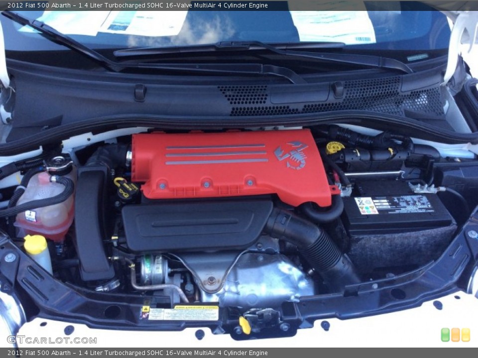 1.4 Liter Turbocharged SOHC 16-Valve MultiAir 4 Cylinder 2012 Fiat 500 Engine