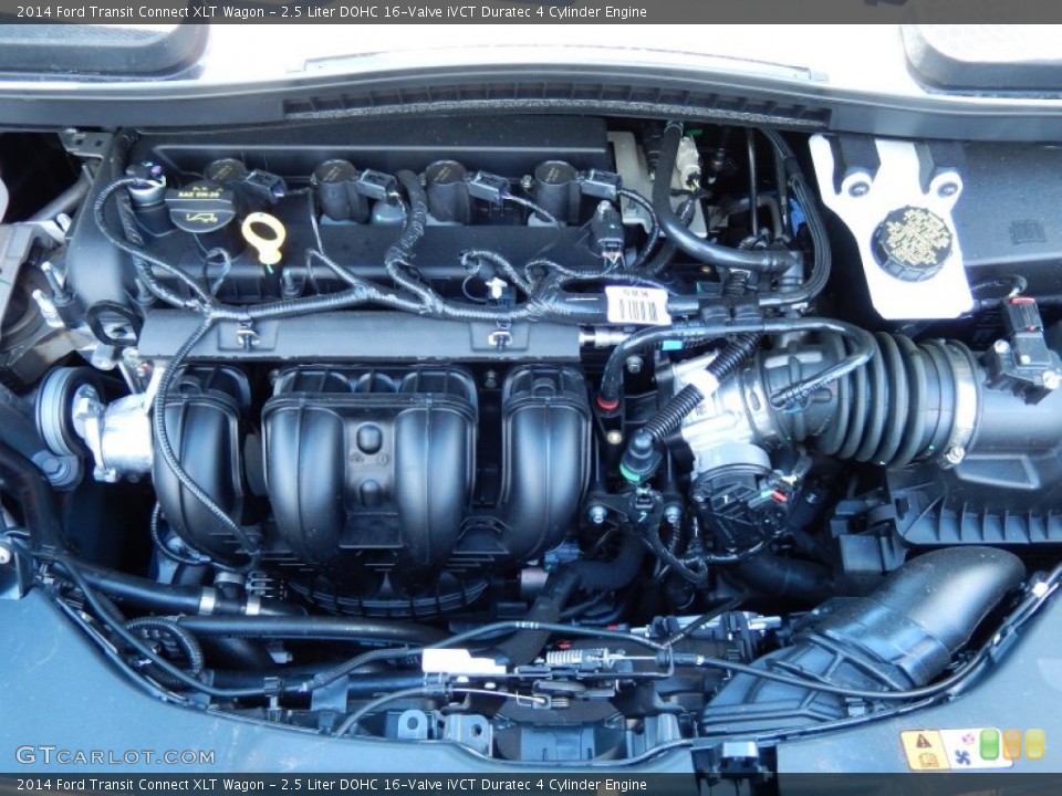 2.5 Liter DOHC 16-Valve iVCT Duratec 4 Cylinder Engine for the 2014 Ford Transit Connect #91761212