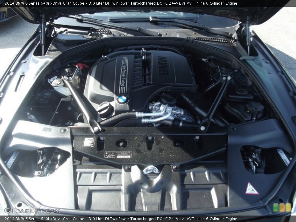 3.0 Liter DI TwinPower Turbocharged DOHC 24-Valve VVT Inline 6 Cylinder Engine for the 2014 BMW 6 Series #91787882