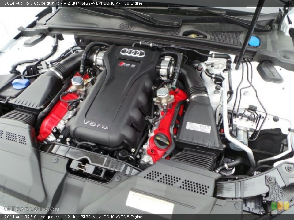 4.2 Liter FSI 32-Valve DOHC VVT V8 Engine for the 2014 Audi RS 5 #91857587