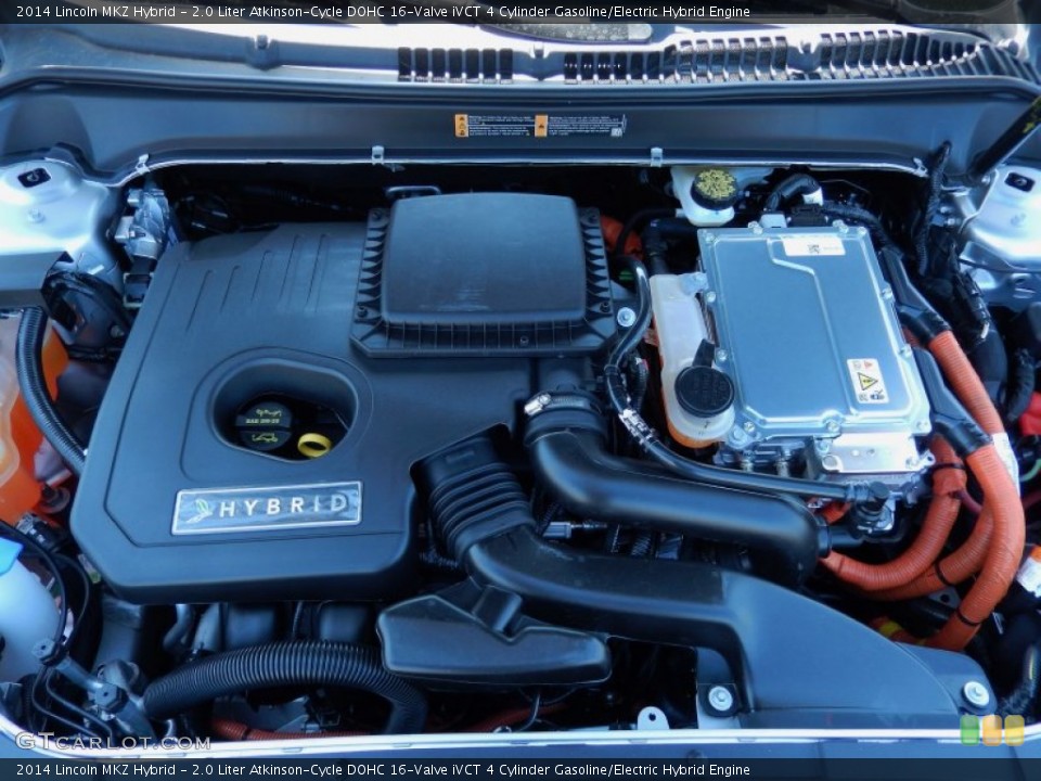 2.0 Liter Atkinson-Cycle DOHC 16-Valve iVCT 4 Cylinder Gasoline/Electric Hybrid Engine for the 2014 Lincoln MKZ #91869098