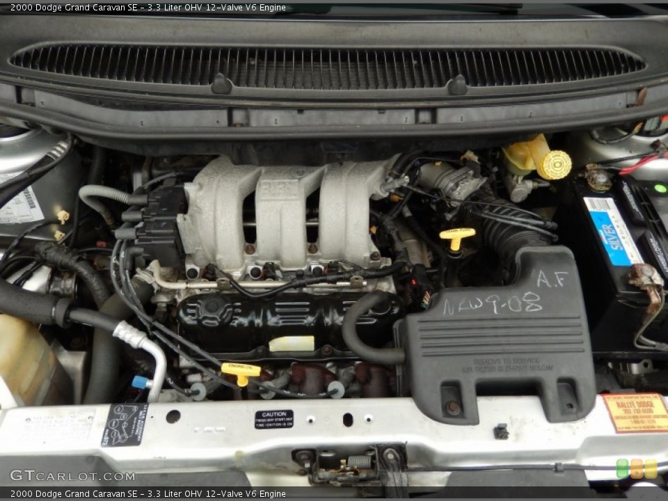 3.3 Liter OHV 12-Valve V6 2000 Dodge Grand Caravan Engine