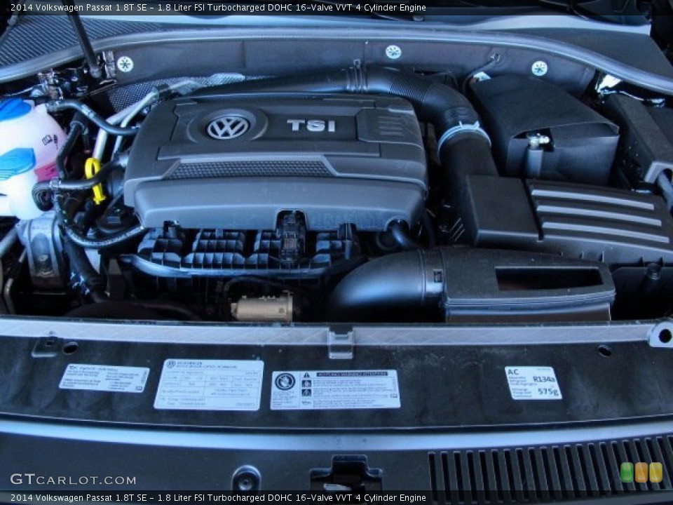 1.8 Liter FSI Turbocharged DOHC 16-Valve VVT 4 Cylinder Engine for the 2014 Volkswagen Passat #91906471