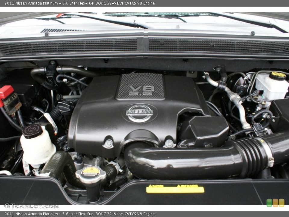 5.6 Liter Flex-Fuel DOHC 32-Valve CVTCS V8 Engine for the 2011 Nissan Armada #91910224