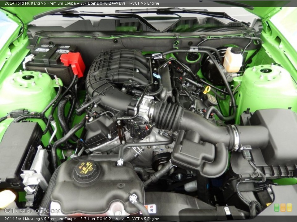 3.7 Liter DOHC 24-Valve Ti-VCT V6 Engine for the 2014 Ford Mustang #91958498