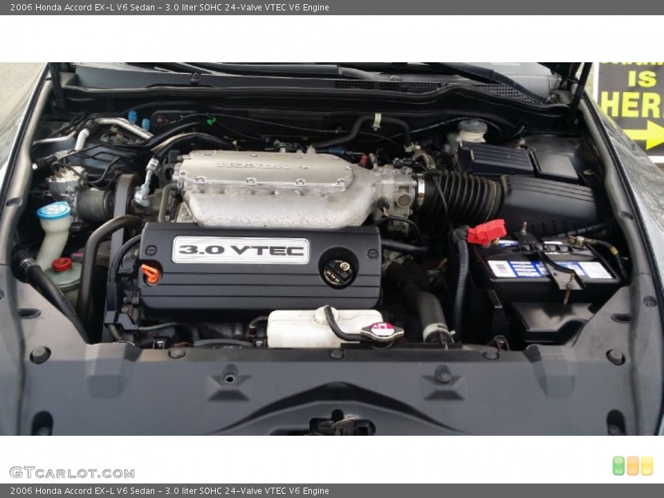 3.0 liter SOHC 24-Valve VTEC V6 Engine for the 2006 Honda Accord #91980623