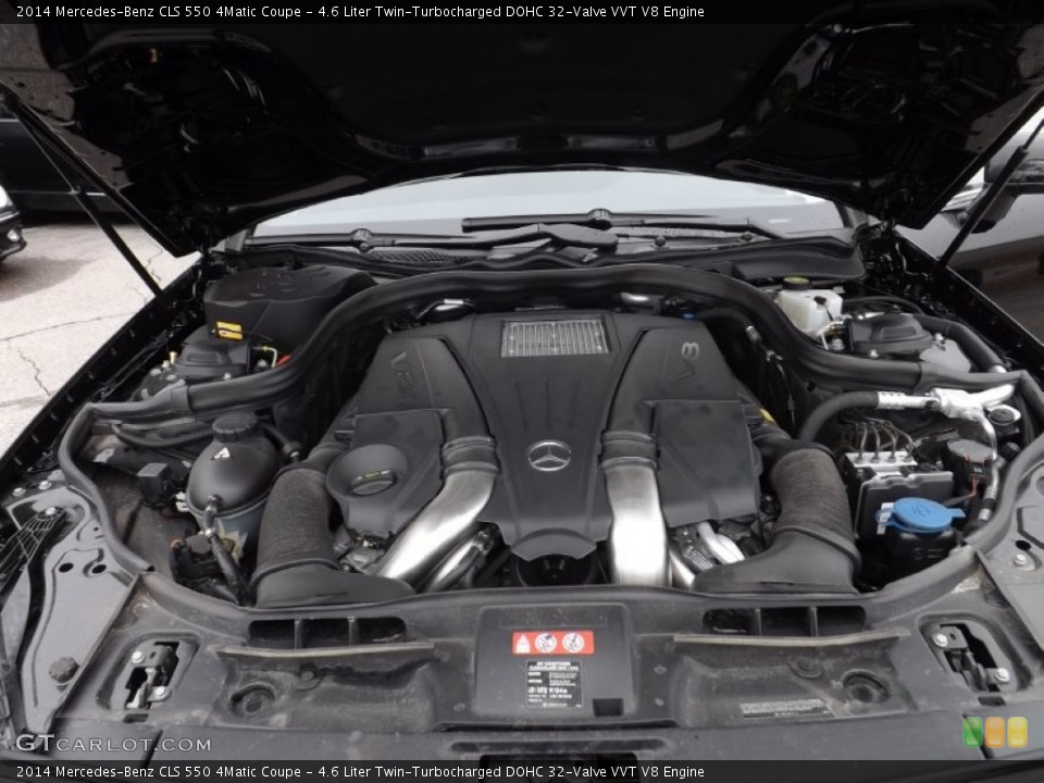 4.6 Liter Twin-Turbocharged DOHC 32-Valve VVT V8 2014 Mercedes-Benz CLS Engine