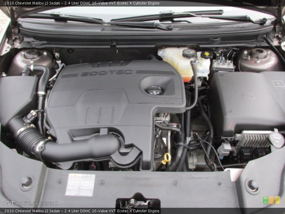 2.4 Liter DOHC 16-Valve VVT Ecotec 4 Cylinder 2010 Chevrolet Malibu Engine