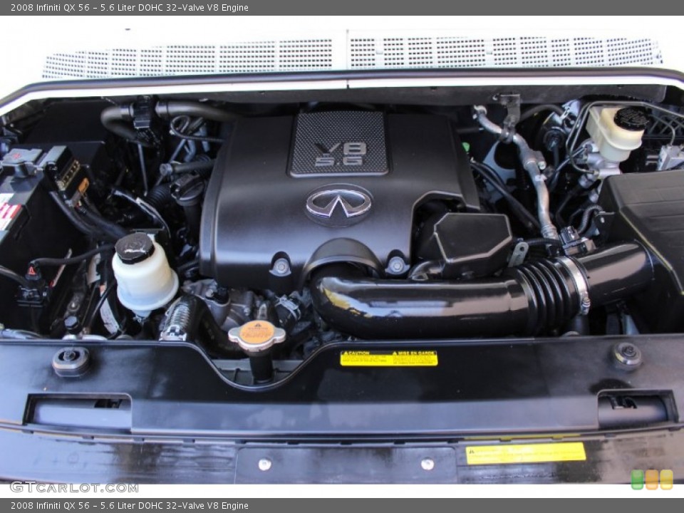 5.6 Liter DOHC 32-Valve V8 2008 Infiniti QX Engine