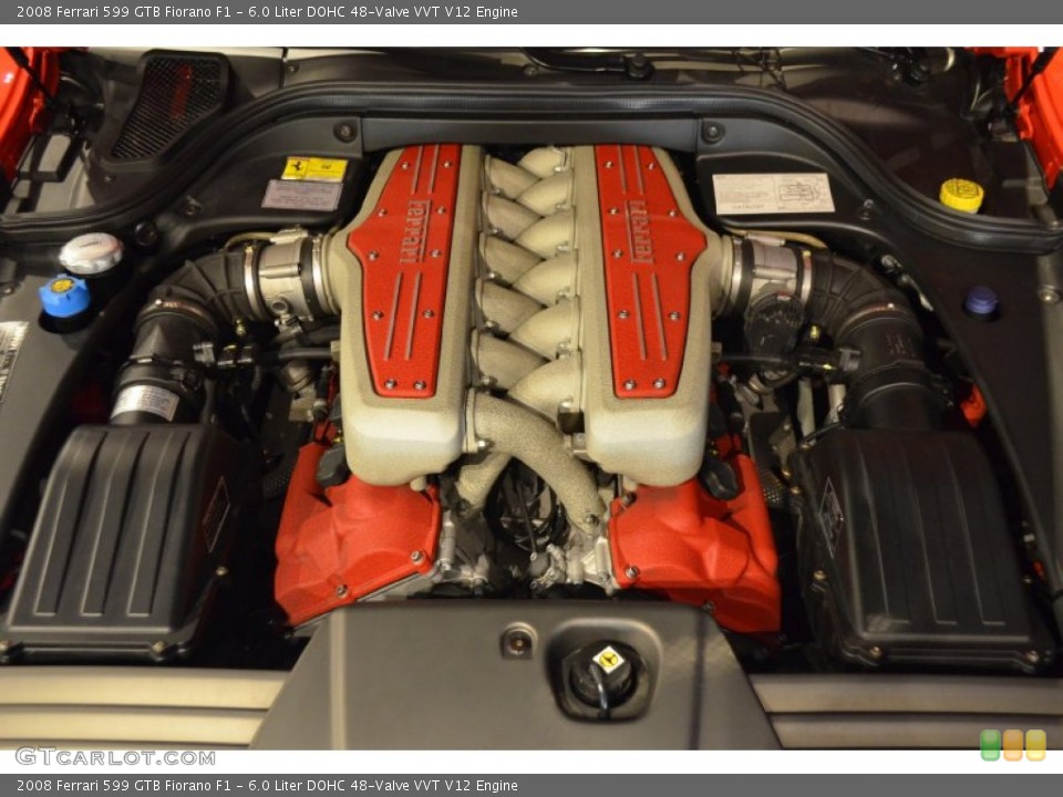 6.0 Liter DOHC 48-Valve VVT V12 Engine for the 2008 Ferrari 599 GTB Fiorano #92136710