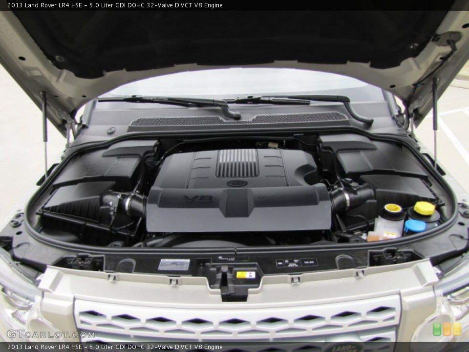 5.0 Liter GDI DOHC 32-Valve DIVCT V8 2013 Land Rover LR4 Engine