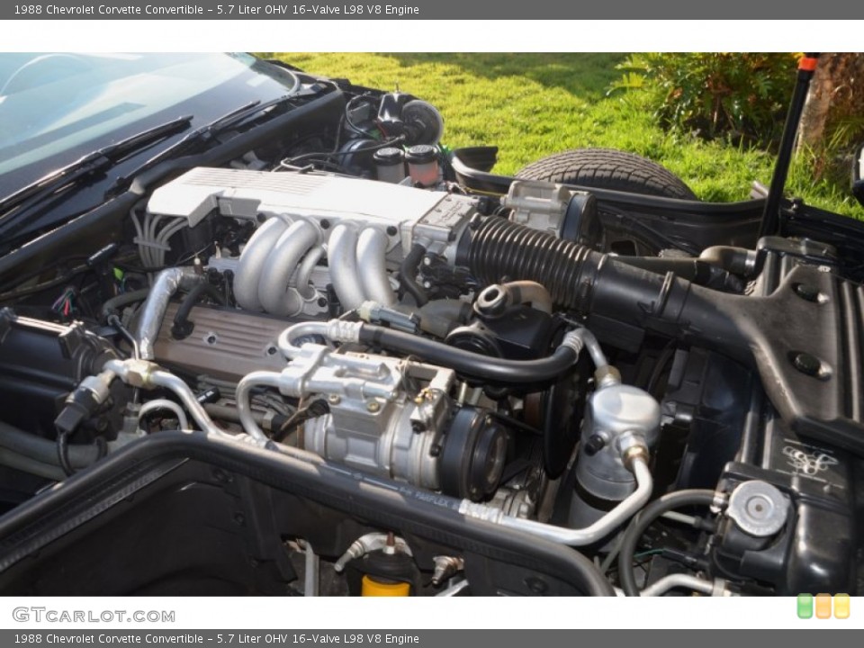 5.7 Liter OHV 16-Valve L98 V8 Engine for the 1988 Chevrolet Corvette #92266495