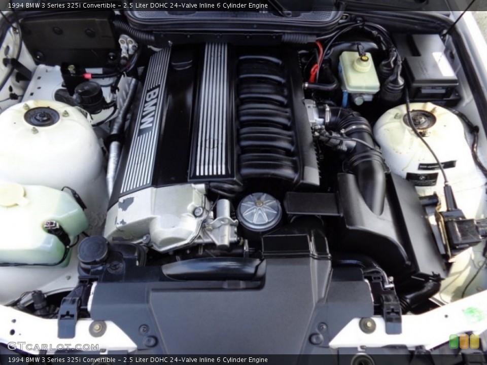 2.5 Liter DOHC 24-Valve Inline 6 Cylinder 1994 BMW 3 Series Engine