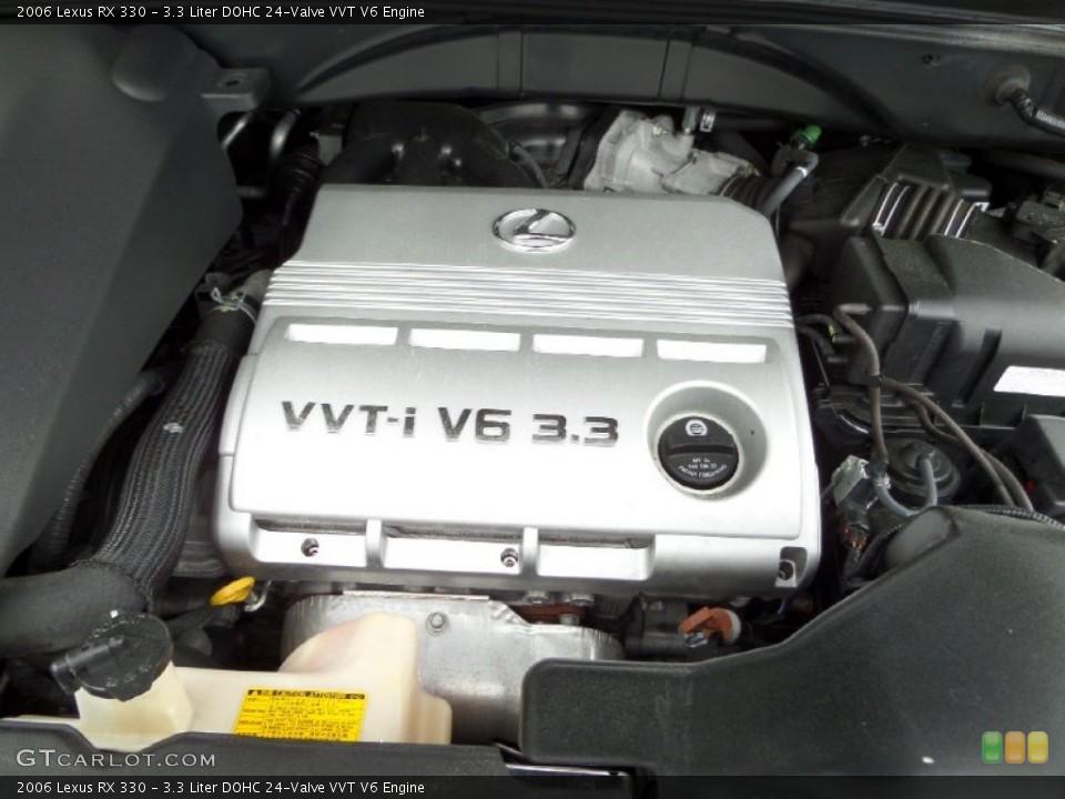 3.3 Liter DOHC 24-Valve VVT V6 2006 Lexus RX Engine