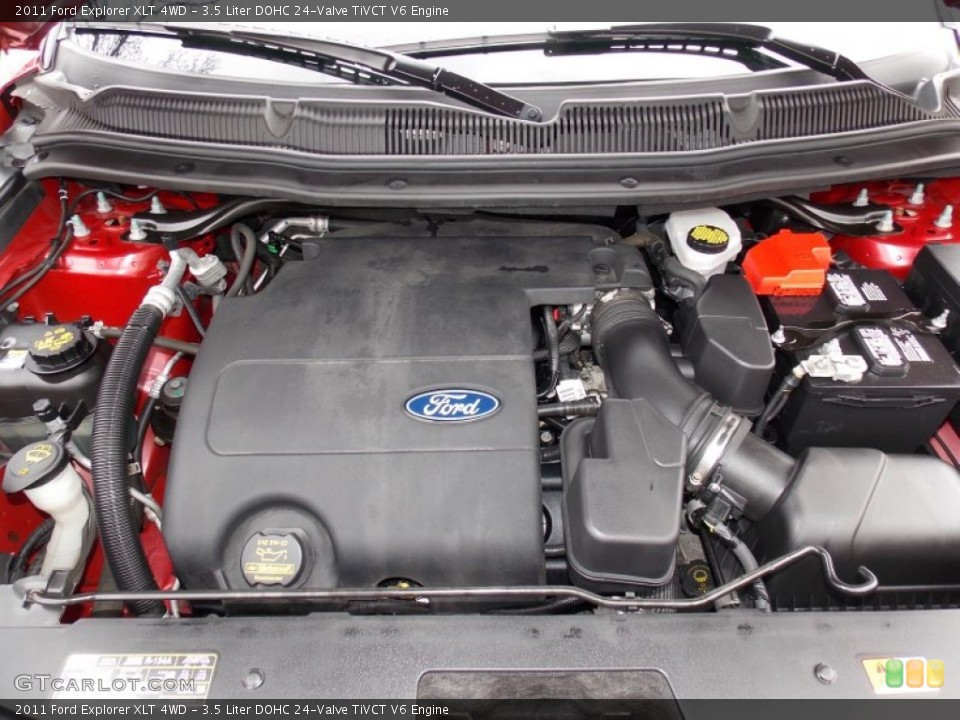 3.5 Liter DOHC 24-Valve TiVCT V6 Engine for the 2011 Ford Explorer #92326455