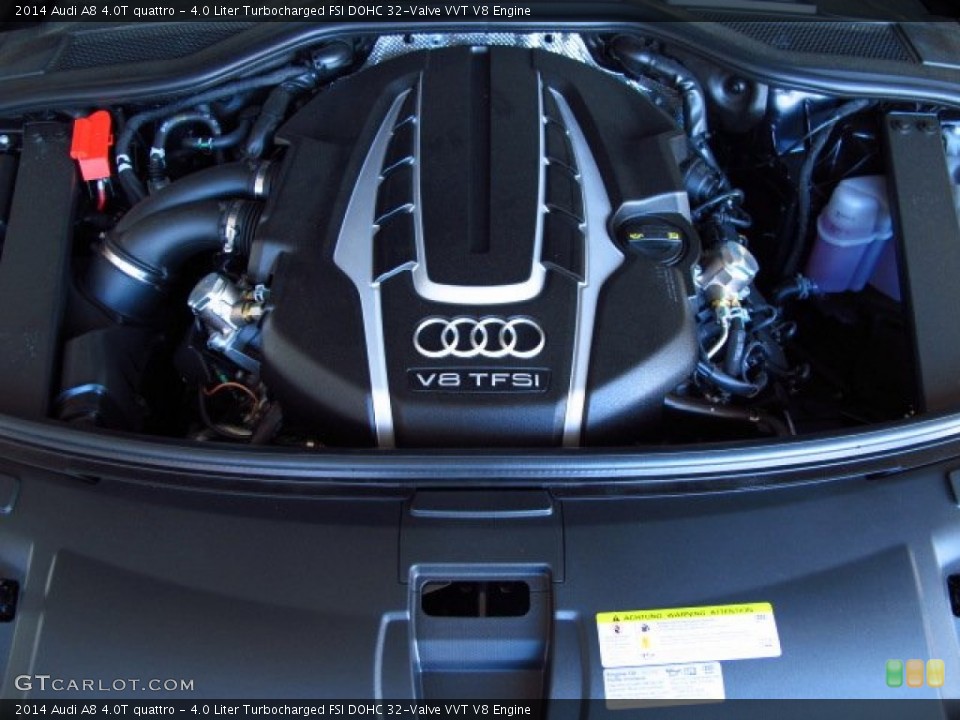 4.0 Liter Turbocharged FSI DOHC 32-Valve VVT V8 Engine for the 2014 Audi A8 #92356548