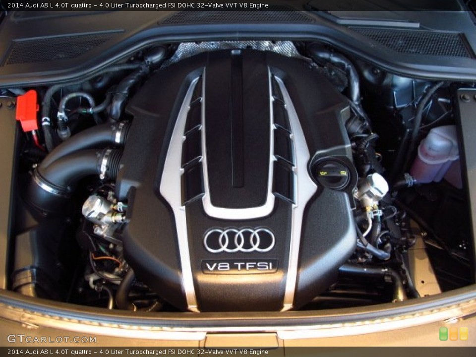 4.0 Liter Turbocharged FSI DOHC 32-Valve VVT V8 Engine for the 2014 Audi A8 #92357073