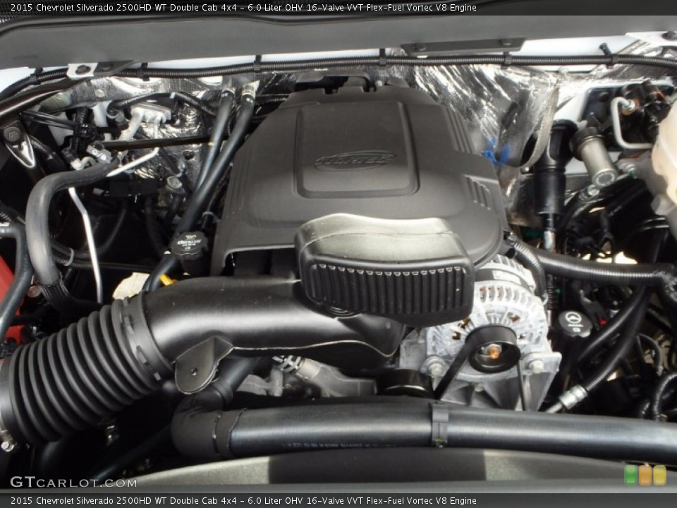 6.0 Liter OHV 16-Valve VVT Flex-Fuel Vortec V8 Engine for the 2015 Chevrolet Silverado 2500HD #92441041