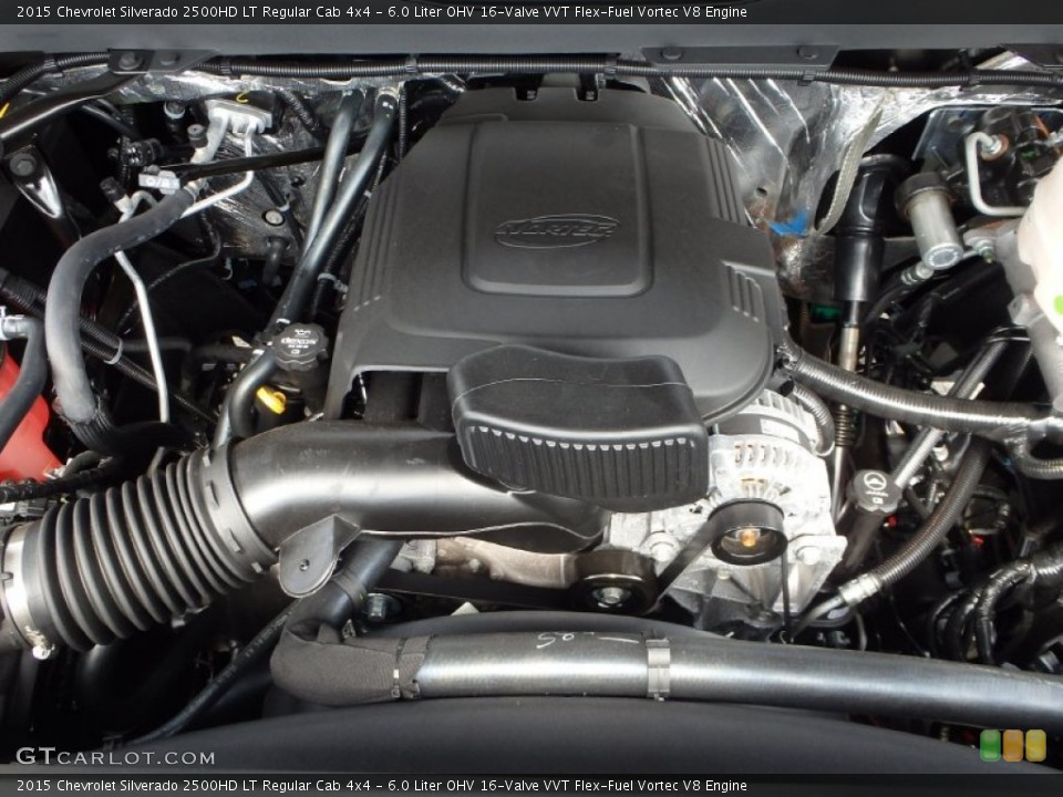 6.0 Liter OHV 16-Valve VVT Flex-Fuel Vortec V8 Engine for the 2015 Chevrolet Silverado 2500HD #92468587