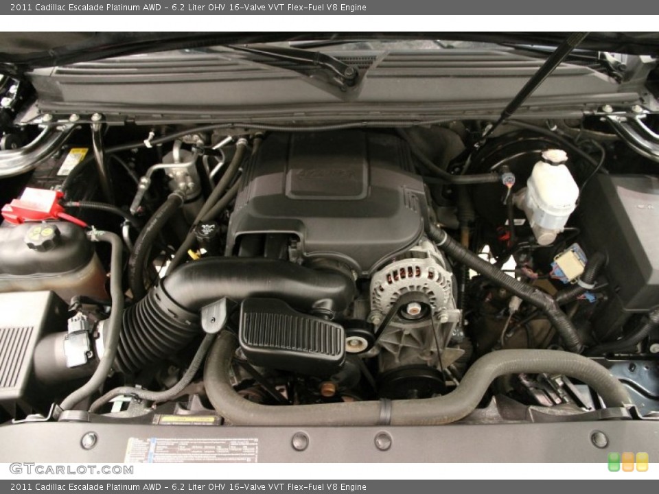 6.2 Liter OHV 16-Valve VVT Flex-Fuel V8 Engine for the 2011 Cadillac Escalade #92582423