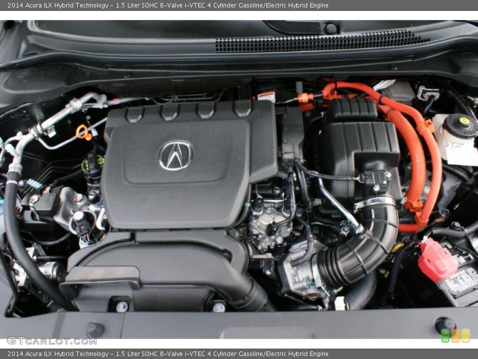1.5 Liter SOHC 8-Valve i-VTEC 4 Cylinder Gasoline/Electric Hybrid 2014 Acura ILX Engine