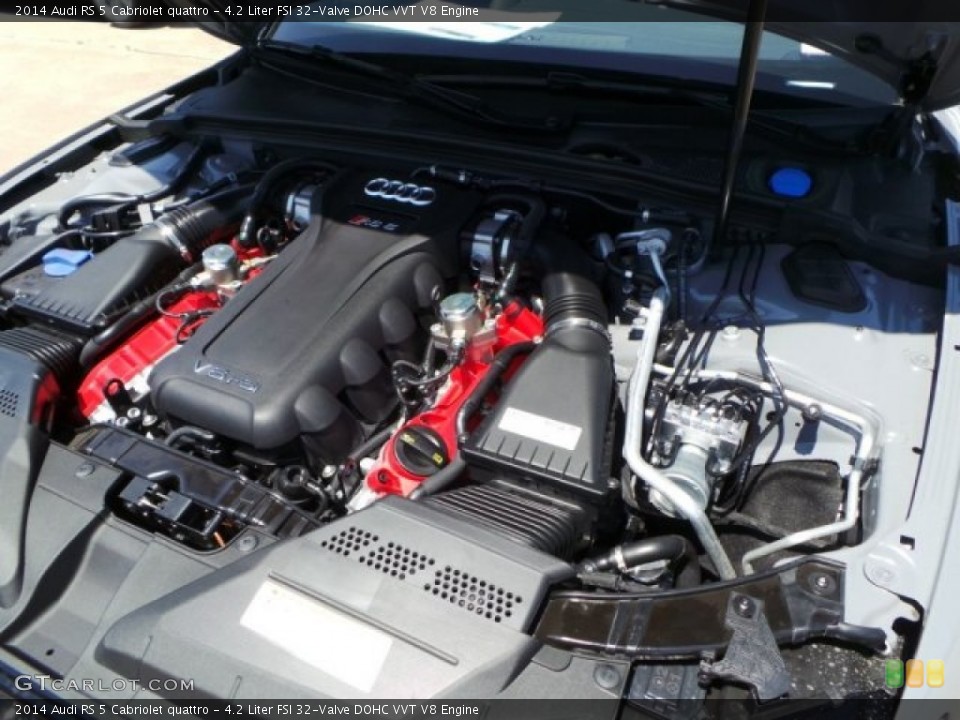 4.2 Liter FSI 32-Valve DOHC VVT V8 Engine for the 2014 Audi RS 5 #92694920