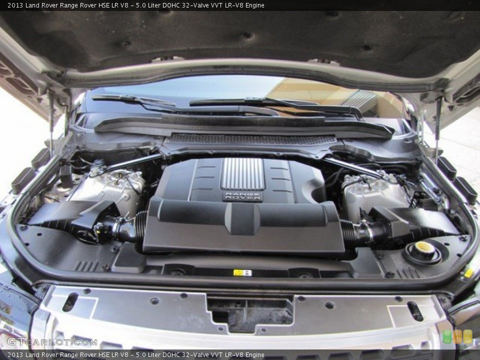 5.0 Liter DOHC 32-Valve VVT LR-V8 2013 Land Rover Range Rover Engine