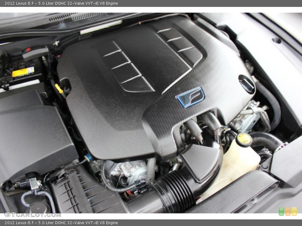 5.0 Liter DOHC 32-Valve VVT-iE V8 2012 Lexus IS Engine