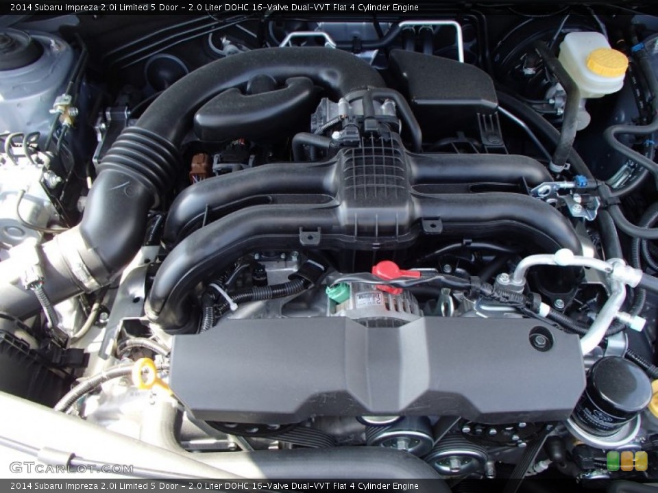 2.0 Liter DOHC 16-Valve Dual-VVT Flat 4 Cylinder Engine for the 2014 Subaru Impreza #92759239