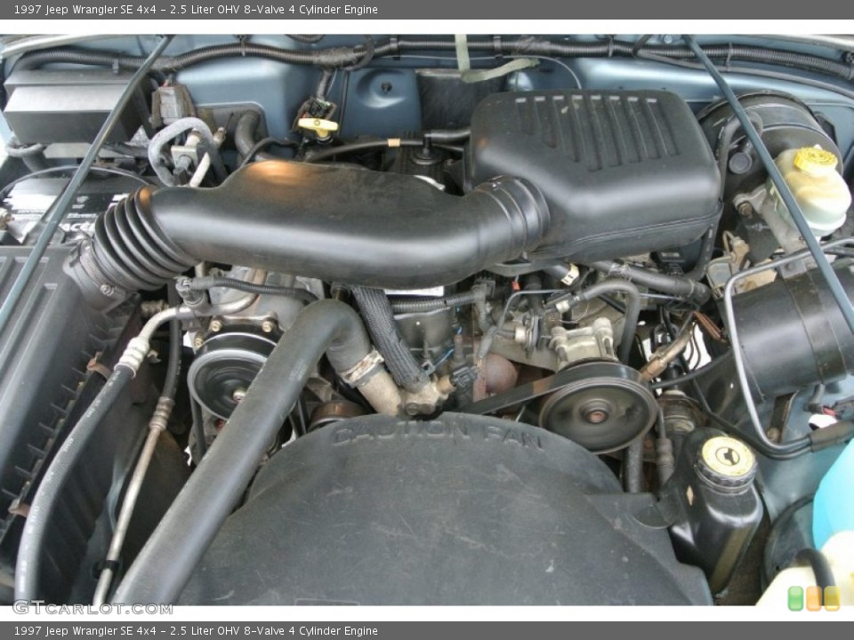2.5 Liter OHV 8-Valve 4 Cylinder 1997 Jeep Wrangler Engine