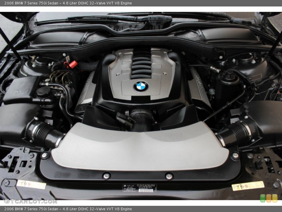 4.8 Liter DOHC 32-Valve VVT V8 Engine for the 2006 BMW 7 Series #92794914