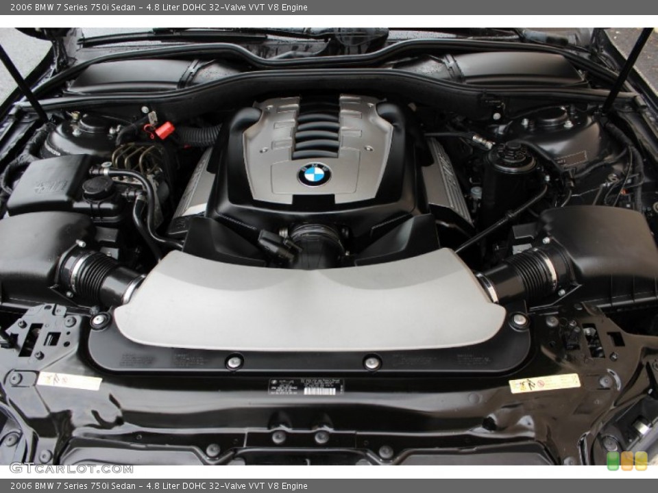 4.8 Liter DOHC 32-Valve VVT V8 Engine for the 2006 BMW 7 Series #92794941