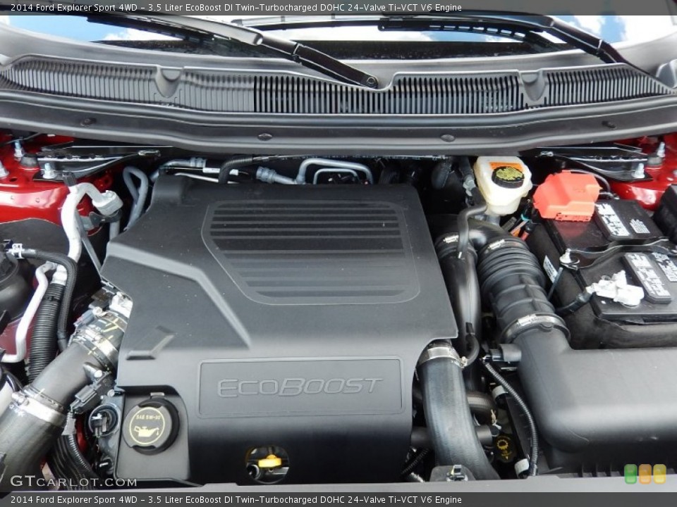 3.5 Liter EcoBoost DI Twin-Turbocharged DOHC 24-Valve Ti-VCT V6 2014 Ford Explorer Engine