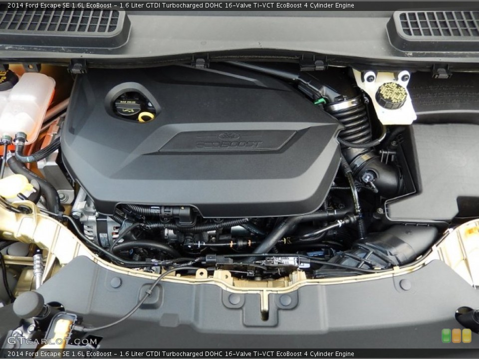 1.6 Liter GTDI Turbocharged DOHC 16-Valve Ti-VCT EcoBoost 4 Cylinder Engine for the 2014 Ford Escape #92804875