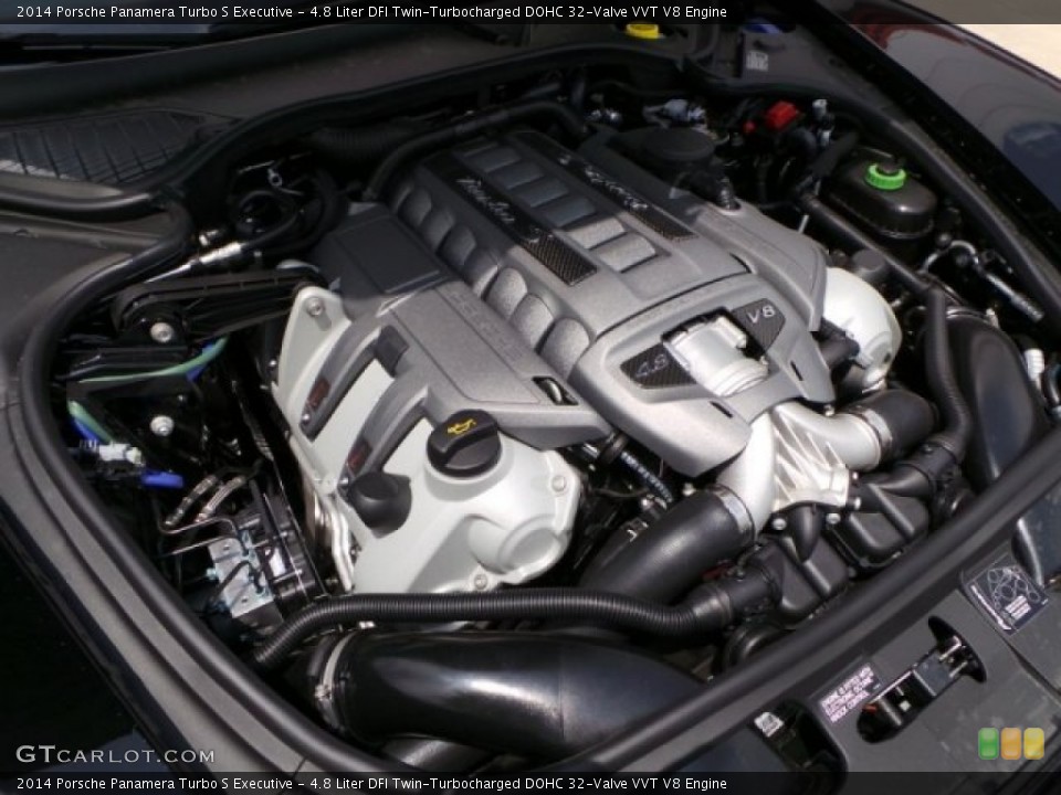 4.8 Liter DFI Twin-Turbocharged DOHC 32-Valve VVT V8 Engine for the 2014 Porsche Panamera #92806671