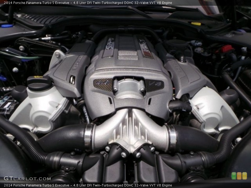 4.8 Liter DFI Twin-Turbocharged DOHC 32-Valve VVT V8 Engine for the 2014 Porsche Panamera #92806698