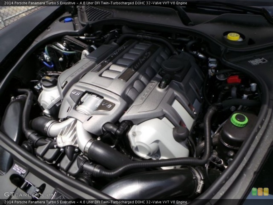 4.8 Liter DFI Twin-Turbocharged DOHC 32-Valve VVT V8 Engine for the 2014 Porsche Panamera #92806716
