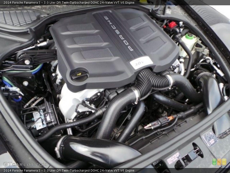 3.0 Liter DFI Twin-Turbocharged DOHC 24-Valve VVT V6 Engine for the 2014 Porsche Panamera #92807436