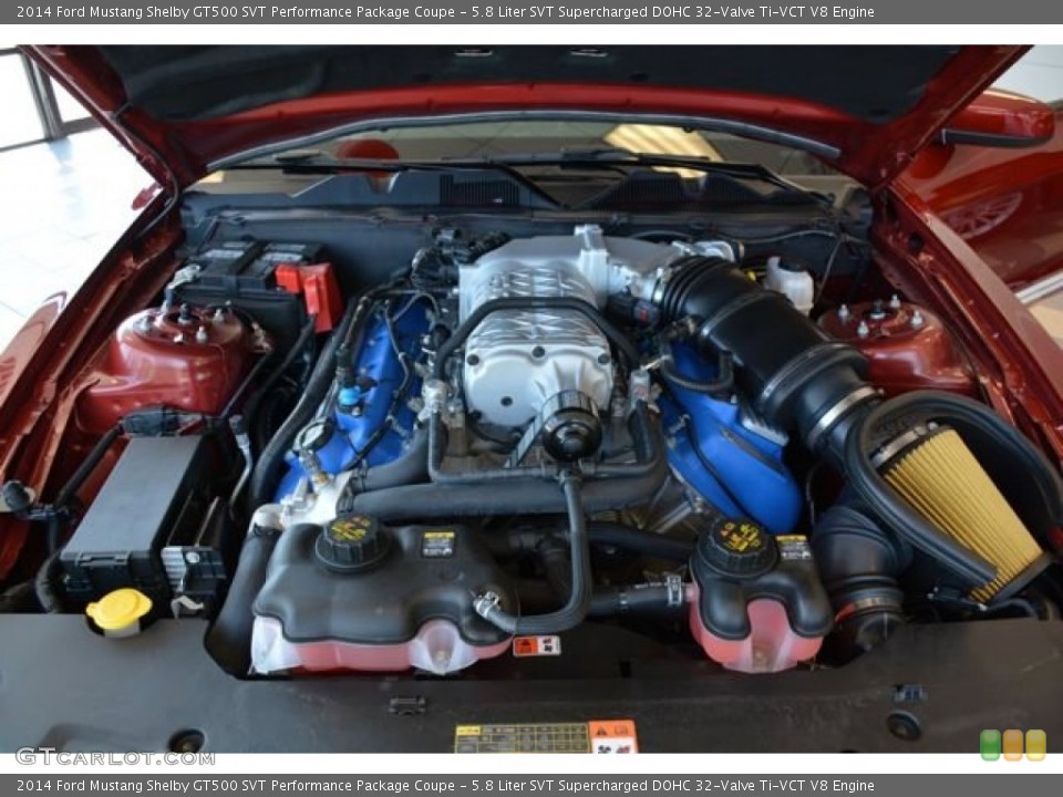 5.8 Liter SVT Supercharged DOHC 32-Valve Ti-VCT V8 Engine for the 2014 Ford Mustang #92841830